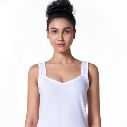 BLOSSOM Women's Cotton Tank Tops, Broad Shoulder Slip_Active Slip-picture-37