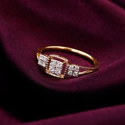 GIVA 18K Yellow Gold Five-Leaf Diamond Pendant,without chainfor Women-image-44