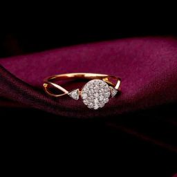 GIVA 14K Yellow Gold Honour Batch Diamond Pendant,without chainfor Women-image-4