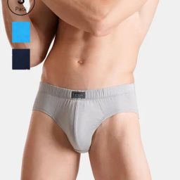 FCUK Multi-Color Cotton Solid Briefs Pack of 3-picture-27