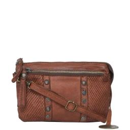 KOMPANERO Lettice Tan Textured Sling Handbag-image-5