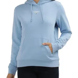 Tommy Hilfiger Blue Logo Regular Fit Hoodie-image-19