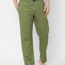 Urban Scottish Green Regular Fit Printed Nightwear Pyjamas-image-86