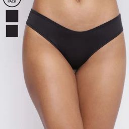 Basiics By La Intimo Black Comfort Fit Panties - Pack Of 3-image-25