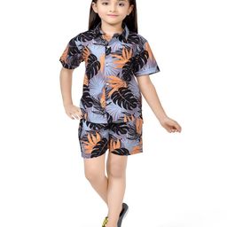 BAESD Girls Printed Short Sleeves Shirt With Shorts-picture-22