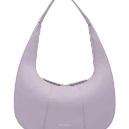 Mai Soli Lavender Harper Genuine Full Grain Leather Textured Hobo Bag-picture-24