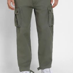 American Eagle Green Cotton Regular fit Print Pants-picture-45