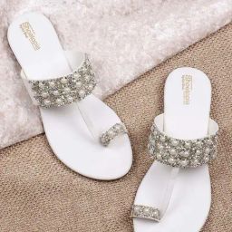 Shoetopia Kids White Toe Ring Sandals-image-69