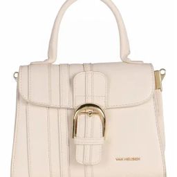 Van Heusen Beige Textured Medium Handbag-44