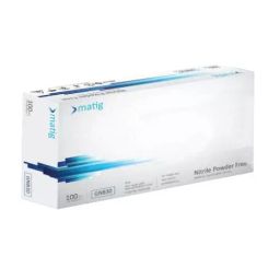 Matig Powder Free Nitrile Examination Gloves, White Color S Size, GNB30 (Pack of 100 Piece)-image-5