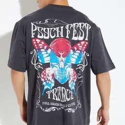 max Men Graphic Printed Round Neck Cotton Oversized T-shirt-image-79