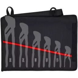 Knipex 00 19 55 S4 LE Empty Roll Up Case for Plier with 6 Compartments image 2
