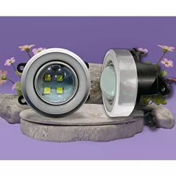 Auto Pearl Projector 3x1 DRL LED Metal Car Fog Light Compatible For Tata Zest, Drl4LedSwiftX_Zest (Set of 2) image 4