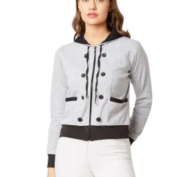 Miss Chase Grey Cotton Jacket-17