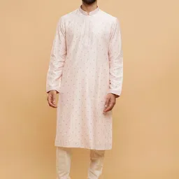 Twamev Men Embroidered Regular Thread Work Kurta with Churidar-picture-16