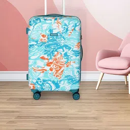 NOVEX Printed Hard-Sided Large Trolley Bag-8