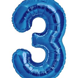 Shopperskart 3rd Number Foil Balloon Blue - Height 81 cm-image-94