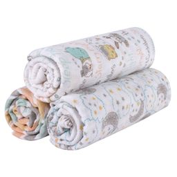 Abracadabra Cotton Muslin Swaddle for Newborns Sleepy Friends Pack of 3 - Multicolor-picture-16