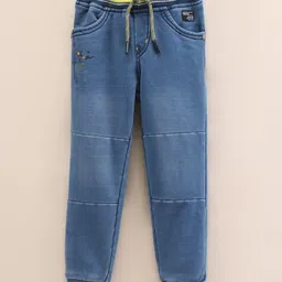Olio Kids Full Length Washed Denim Jeans - Light Blue-picture-34