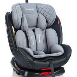 Babyhug Kids Convertible & 360 Degree Rotating Isofix Car Seat - Black Grey-image-77