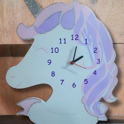 KIDOZ Unicorn Shaped Clock White-21