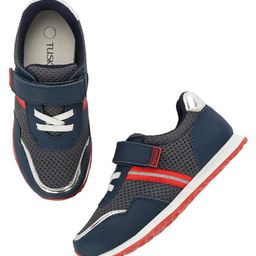 TUSKEY Mesh Detailed Velcro Closure Shoes -Blue-image-22