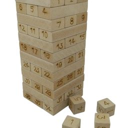 GYANOTOY Wooden Mini Stacker Game 36 Blocks & Dice Combo-68