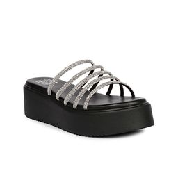 Viviblu Embellished Leather Platform Sandals-16