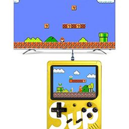 Oskart SUP 400 in 1 Retro Game Box Console Handheld Classical Video Game Colorful LCD Screen with TV Output USB Rechargeable Portable Gaming Console (Assorted colour and Print) image 2