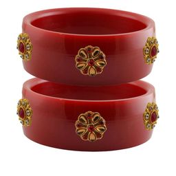 Vidhya Kangan Women Red Bangle-image-76