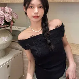 KPOP Women Off-Shoulder Top-image-90