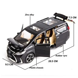 ADKD 1:24 Scale Die Cast Lexus LM300 Car Model Metal Car with Openable Doors & Pull Back with Sound and Light - (Colour May Vary/ Random Color) image 3