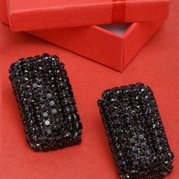 StyleCast Artificial Stones Studded Geometric Studs-picture-4