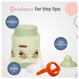 Adore Zippy! The Amazing Soft Silicone Spout Sipper with Twin Handle & Dust Free Hood- 270ml image 4