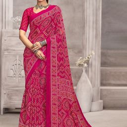 Reboot Fashions Bandhani Pure Chiffon Bandhani Saree-image-7