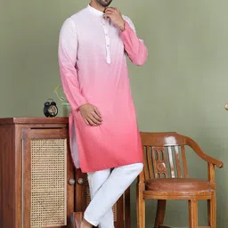 Jompers Men Printed Regular Sequinned Kurta with Pyjamas-picture-1
