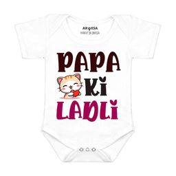Arvesa Papa Ki Ladli Printed Bodusuit-image-84