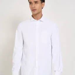 Peregrine By Pantaloons Star White Regular Fit Shirt-picture-2