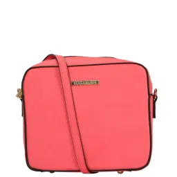 Sugarush Csepel Coral Solid Medium Sling Handbag-picture-38