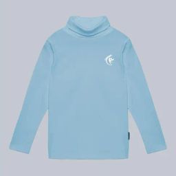 Kiddopanti Unisex Light Blue Solid Full Sleeves T-Shirt-image-62