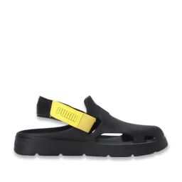 Puma Kids Shibui Black Back Strap Clogs-image-12