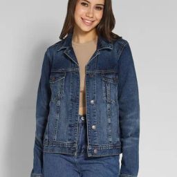 American Eagle Outfitters Blue Regular Fit Denim Jacket-image-59