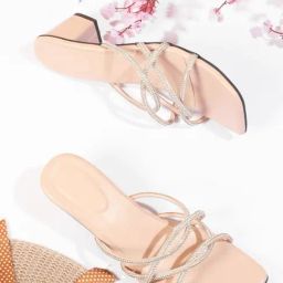 The White Pole Women's Beige Casual Sandals-image-26