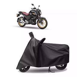 Auto Pearl Polyester Two Wheeler Cover for Yamaha FZ S V3 BS6 (Grey)-image-70