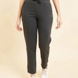 Sweet Dreams Grey Mid Rise Sports Track Pants-image-96