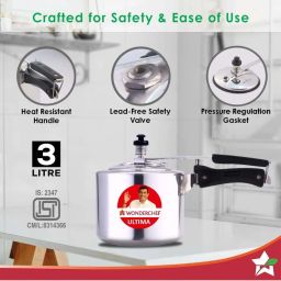 Wonderchef Ultima Inner Lid Pressure Cooker image 3
