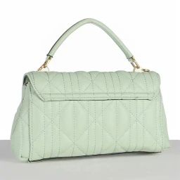 Van Heusen Green Textured Medium Handbag image 3
