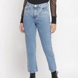 Belliskey Light Blue Mom Fit Jeans-image-28