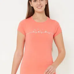 Sweet Dreams Peach & White Cotton Printed Top Short Set-picture-32
