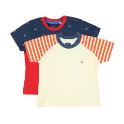 Allen Solly Junior Red Cotton Printed T-Shirts - Pack of 2-image-43